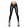 Noir - Long, Shiny Leggings (Black)  - L