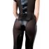 Cottelli - Short Sleeve Shiny Jumpsuit (Black) 