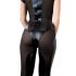 Cottelli - Short Sleeve Shiny Jumpsuit (Black)  - S