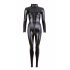 Cottelli - Glossy Long Sleeve Party Jumpsuit (Black)  - L