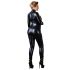 Cottelli Plus Size - Shiny Long Sleeve Party Jumpsuit (Black)  - 2XL