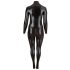 Cottelli Plus Size - Shiny Long Sleeve Party Jumpsuit (Black)  - 2XL