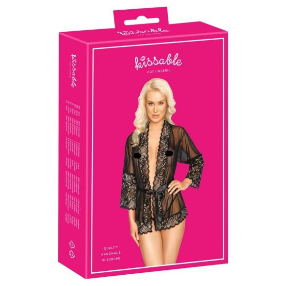 Kissable - Short Robe (Black) 