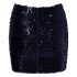 Cottelli Party - Shiny Sequin Skirt (Black) 