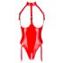 Open, Halter Neck Bodysuit (Red)  - M