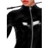 Noir - Zippered Long-Sleeve Jumpsuit (Black) 