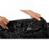 Shiny, Rubberized Sheet - Black (160 x 200cm) 