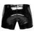 Black Level - Men's Shorts with Side Pockets (Black, Patent Leather)  - M