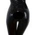 Latex long-sleeve women's jumpsuit (black) 