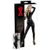 Latex long-sleeve women's jumpsuit (black)  - S