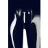 Latex Zippered Leggings (Black) 