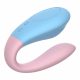 Mrow 03 - Rechargeable, Waterproof Couples Vibrator (Blue-Pink) 