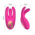 Mrow - Battery-Powered, 3-Pronged Clitoral Vibrator (Pink) 