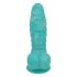 OgazR Sea Serpent - Ribbed Dildo with Suction Cup - 17 cm (Blue-White) 