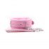 Lined BDSM Collar with Leash (Pink) 