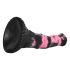 Black-Pink Silicone Horse Dildo - 18cm 