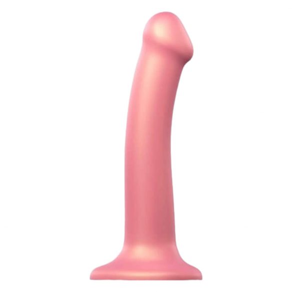 Strap-on-me Metallic M - Skin Friendly Dildo (Metallic Pink) 