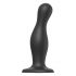 Strap-on-me Curvy L - Wavy Dildo with Base (Black) 