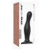 Strap-on-me Curvy L - Wavy Dildo with Base (Black) 