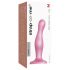 Strap-on-me Curvy M - Wavy Dildo with Base (Pink) 