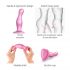 Strap-on-me Curvy M - Wavy Dildo with Base (Pink) 