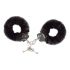 Love to Love Attach Me - Plush Handcuffs (Black) 