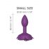 Love to Love Open Roses S - silicone anal dildo (purple)