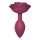 Love to Love Open Roses M - Silicone Anal Dildo (Burgundy) 