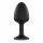 Dorcel Geisha Diamond Plug M - White Stone Anal Dildo (Black) 