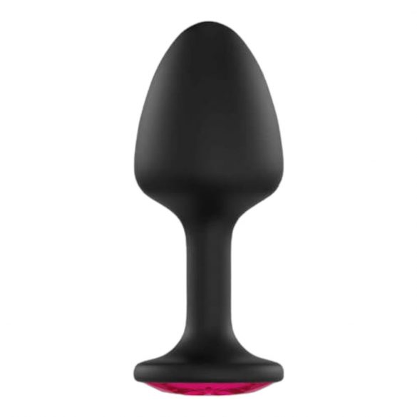 Dorcel Geisha Ruby XL Plug - Pink Gem Anal Dildo (Black) 