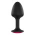 Dorcel Geisha Ruby XL Plug - Pink Gem Anal Dildo (Black) 