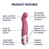 Satisfyer Petting Hippum - Rechargeable, Waterproof Vibrator (Magenta) 