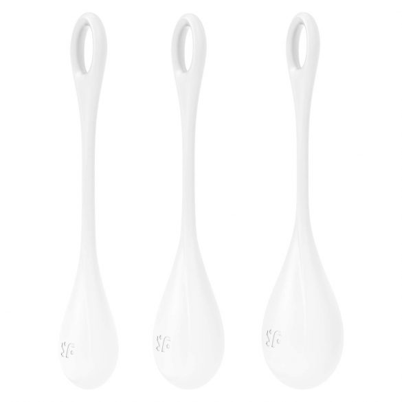 Satisfyer Yoni Power 1 - Kegel Ball Set - White (3 Pieces) 