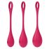 Satisfyer Yoni Power 1 - Kegel Ball Set - Red (3-Piece) 