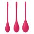 Satisfyer Yoni Power 1 - Kegel Ball Set - Red (3-Piece) 