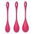 Satisfyer Yoni Power 1 - Kegel Ball Set - Red (3-Piece) 