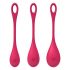 Satisfyer Yoni Power 1 - Kegel Ball Set - Red (3-Piece) 