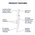 Satisfyer Wand-er Woman - Waterproof Massage Vibrator (White) 