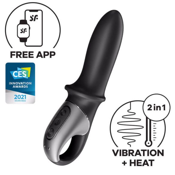 Satisfyer Hot Passion - Smart Heating Anal Vibrator (Black) 