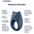 Satisfyer Royal One - Smart Vibrating Cock Ring (Blue) 