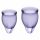 Satisfyer Feel Confident - Menstrual Cup Set (Purple) - 2pcs 