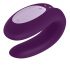 Satisfyer Double Joy - Smart, Rechargeable, Waterproof Couples Vibrator (Purple) 