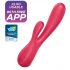 Satisfyer Mono Flex - Smart Waterproof Vibrator (Red) 