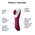 Satisfyer Dual Crush - Rechargeable Vaginal and Clitoral Vibrator (Red) 