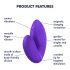 Satisfyer Love Riot - Rechargeable, Waterproof Finger Vibrator (Purple) 