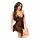 Penthouse Sweet Beast - Rose Babydoll and Thong (Black) 