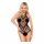 Penthouse Go Hotter - Halterneck, Mesh Bodysuit (Black) 