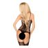 Penthouse Bomb Squad - Spicy Mesh Bodysuit Set (Black)  - XL