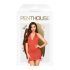 Penthouse Earth-shaker - Halter Neck Dress and Thong (Red) 