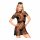 Penthouse Poison Cookie - Lace Dress, Thong, and Hair Accessory (Black)  - M/L